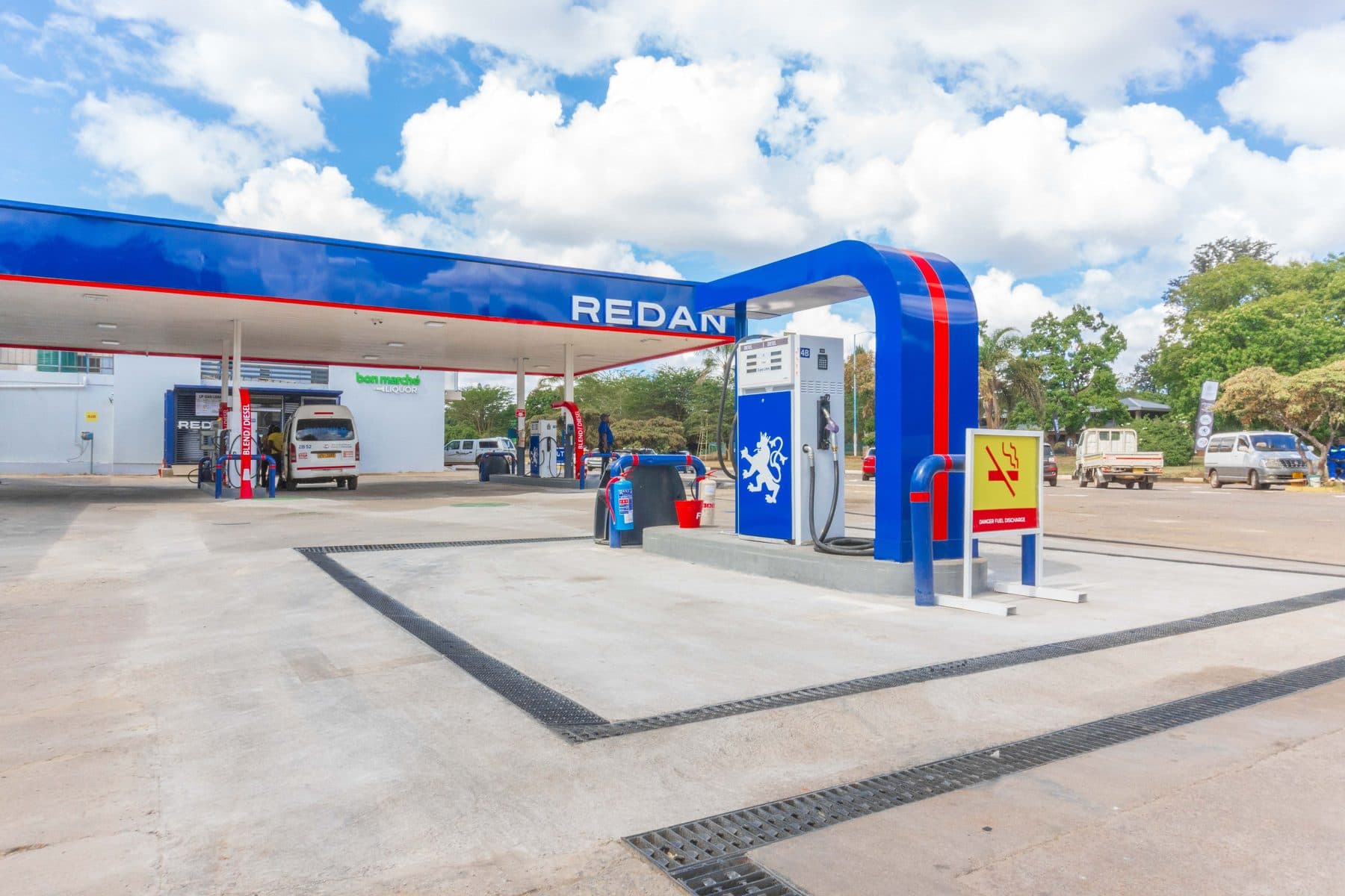 Redan service station canopy and forecourt