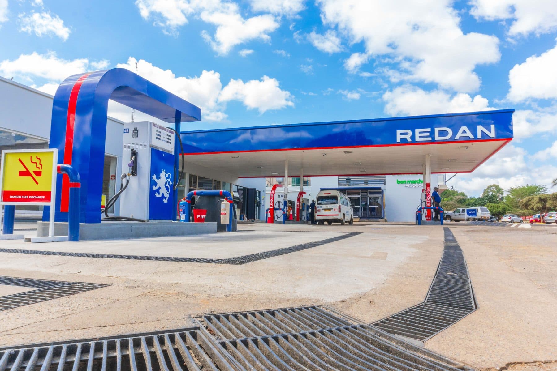 Redan service station canopy and forecourt