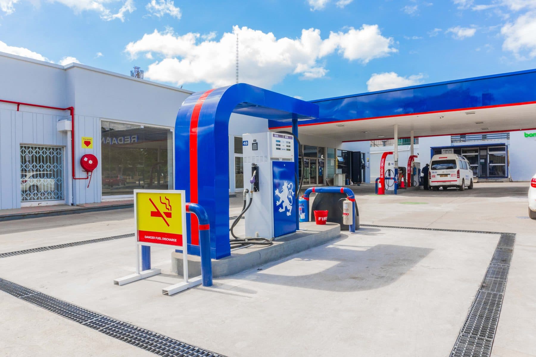 Redan service station canopy and forecourt