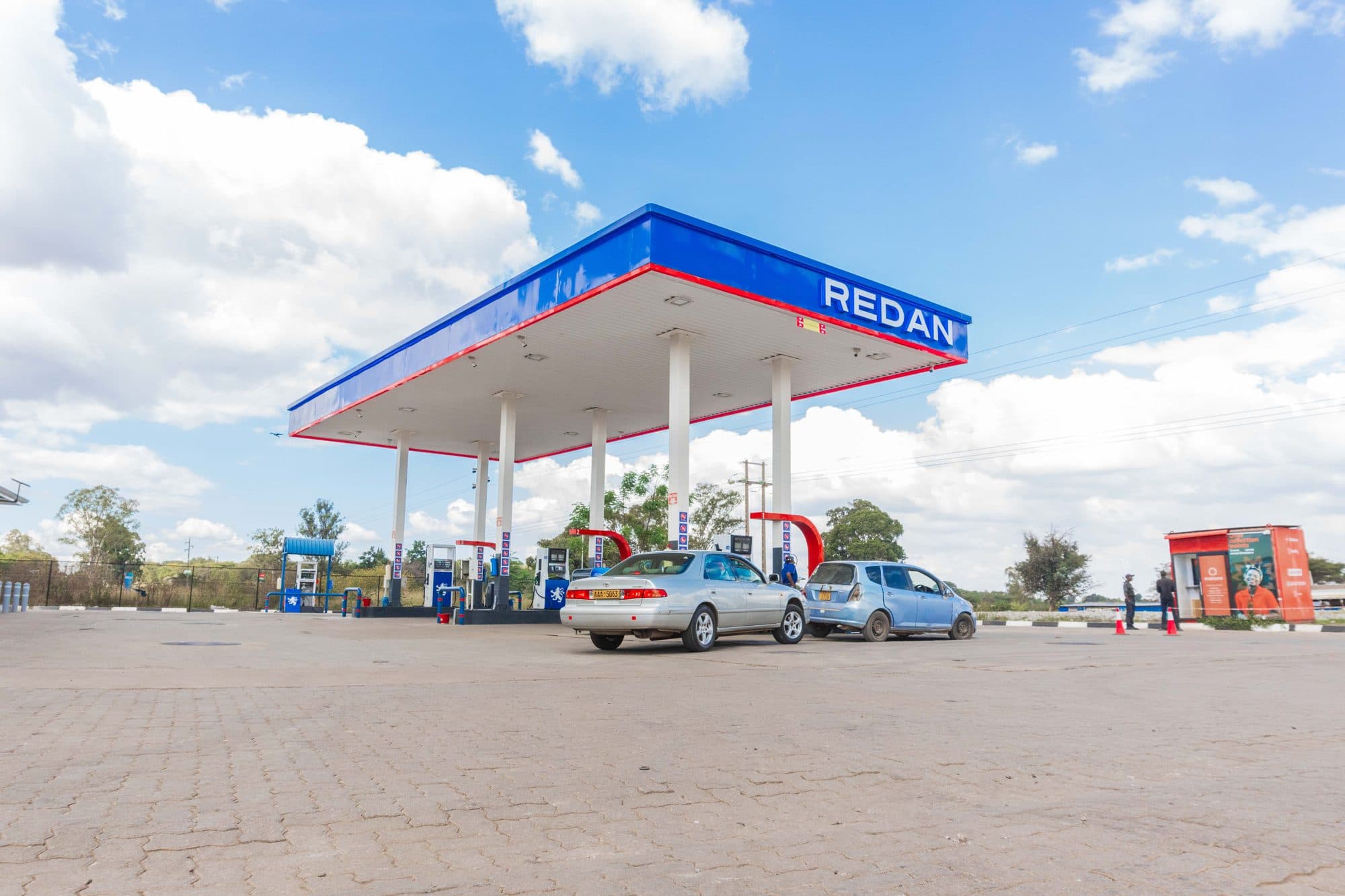 Completed canopy and forecourt